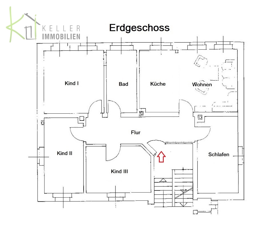 Grundriss, 5-R im EG